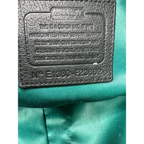 COACH Park Black Pebbled Leather North South Tote Bag Zip Large F23662 - Picture 3 of 6